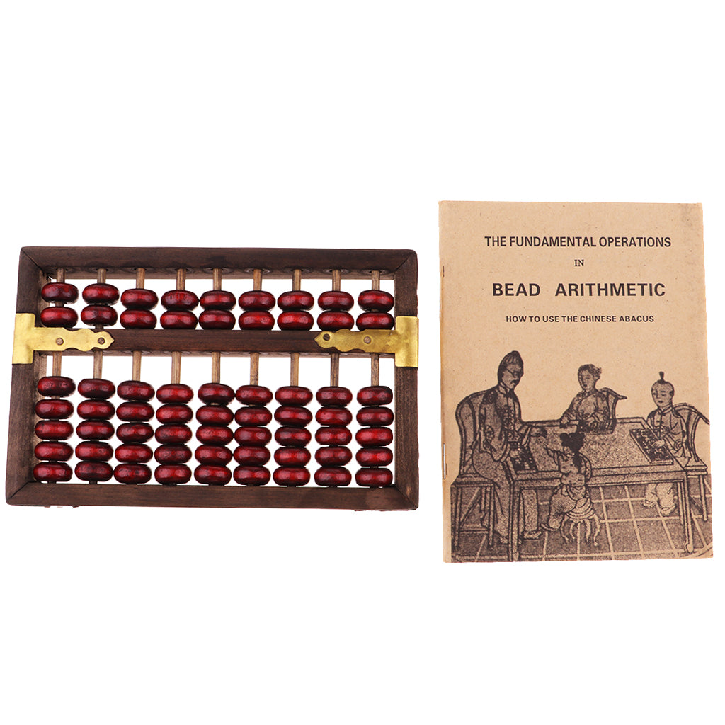 Boulier chinois vintage - 9 rangées - avec fascicule