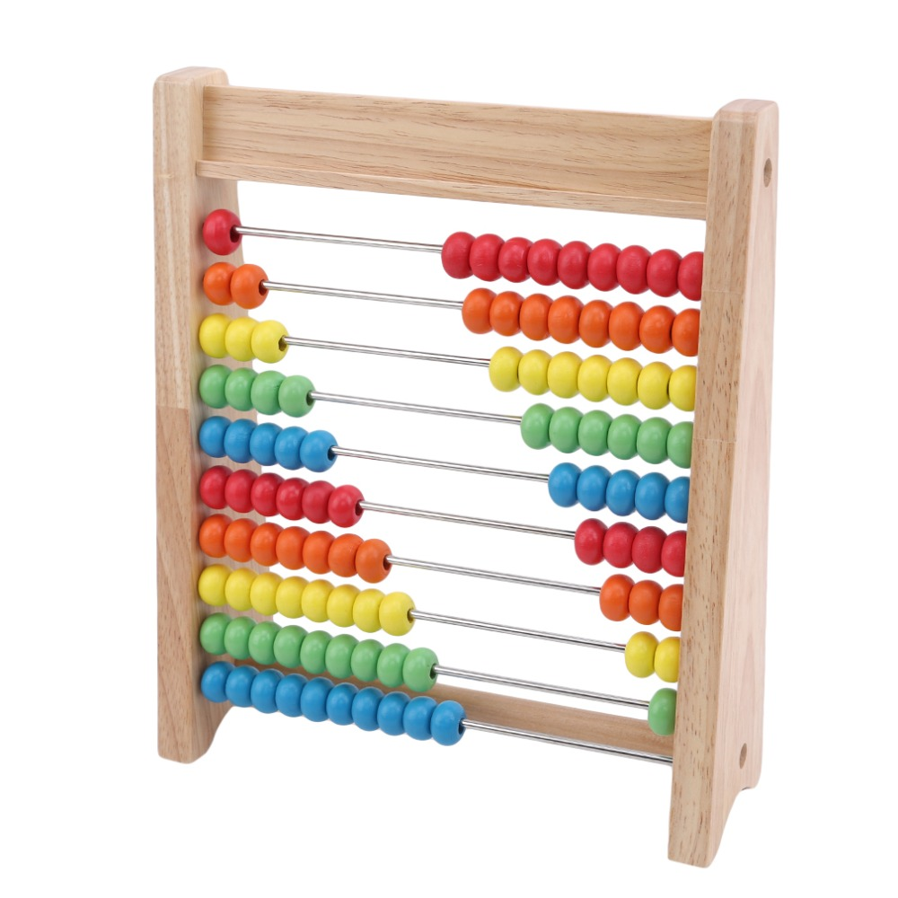 Boulier en bois avec cartes de calcul