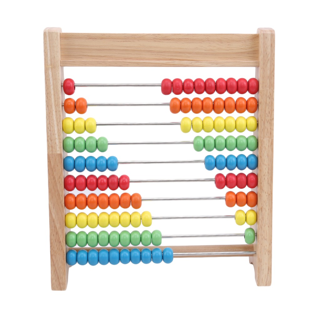 Boulier en bois avec cartes de calcul