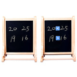 Holz-Abakus mit Whiteboard + Schiefertafel – 10 Reihen + kostenloses Zubehör