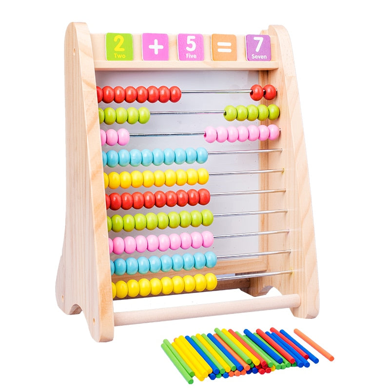 Boulier en bois avec tableau blanc