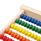Mini boulier d'écolier en bois - 5 rangées