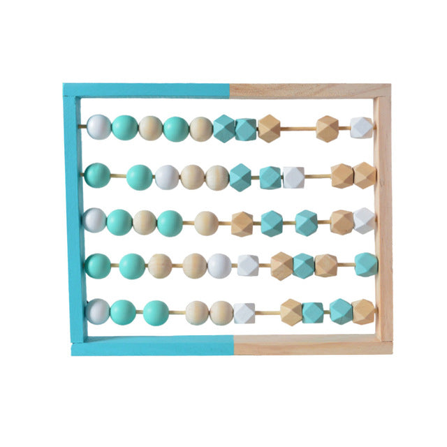 Grand boulier en bois - design scandinave - bleu