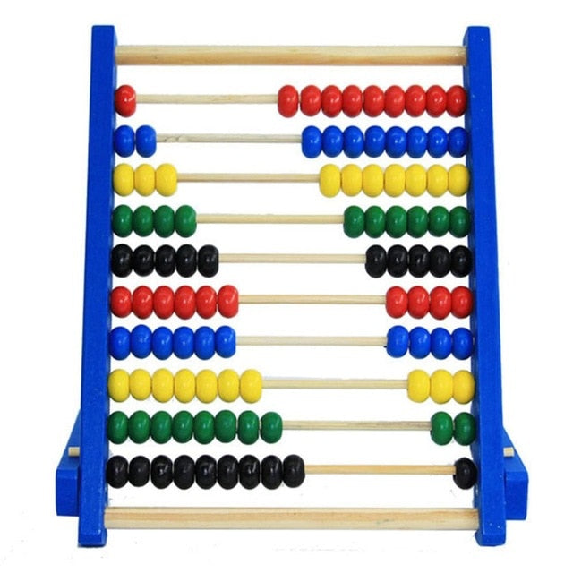 Boulier en bois d'écolier avec béquille - bleu