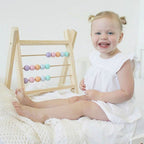 Boulier tréteau en bois petite enfance - design scandinave - bois naturel