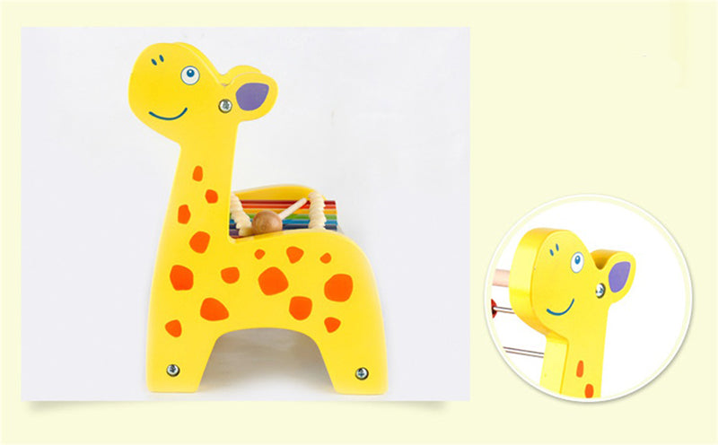 Boulier en bois girafe - xylophone