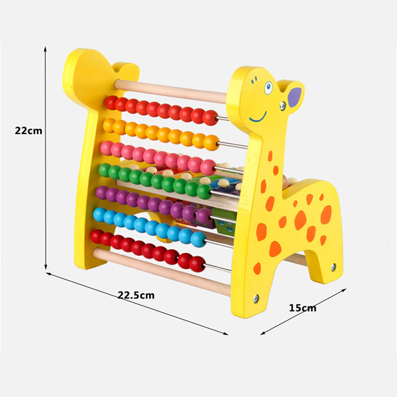 Boulier en bois girafe - xylophone taille
