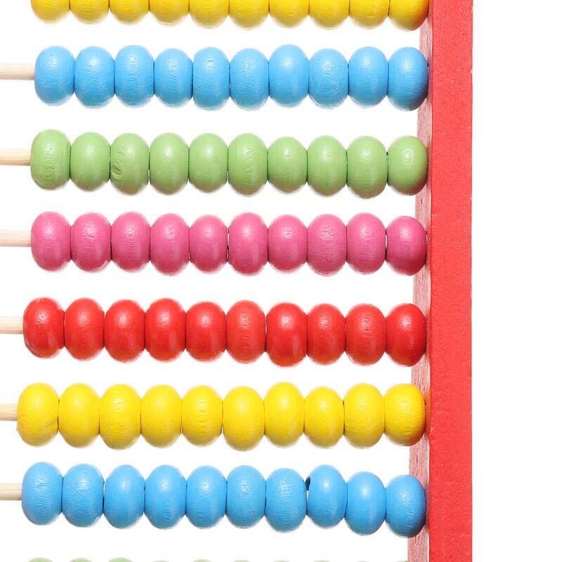 Boulier en bois (petite taille)- 10 rangées (rouge)