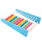 Boulier en bois (petite taille) - 10 rangées (bleu)