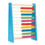 Boulier en bois (petite taille) - 10 rangées (bleu)