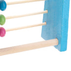Boulier en bois (petite taille) - 10 rangées (bleu)