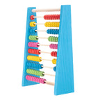 Boulier en bois (petite taille) - 10 rangées (bleu)