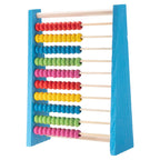 Boulier en bois (petite taille) - 10 rangées (bleu)