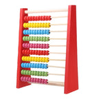Boulier en bois (petite taille)- 10 rangées (rouge)