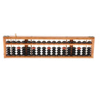 Soroban 17 rangées cadre en bois XL avec système de remise à zero.