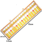 Soroban géant pour salle de classe 17 rangées - billes jaunes / rouges