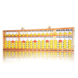 Soroban géant pour salle de classe 17 rangées - billes jaunes / rouges