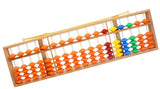 Soroban géant pour salle de classe 17 rangées - billes oranges + multicolores
